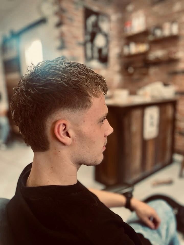 Dégradé texturisé, style mullet